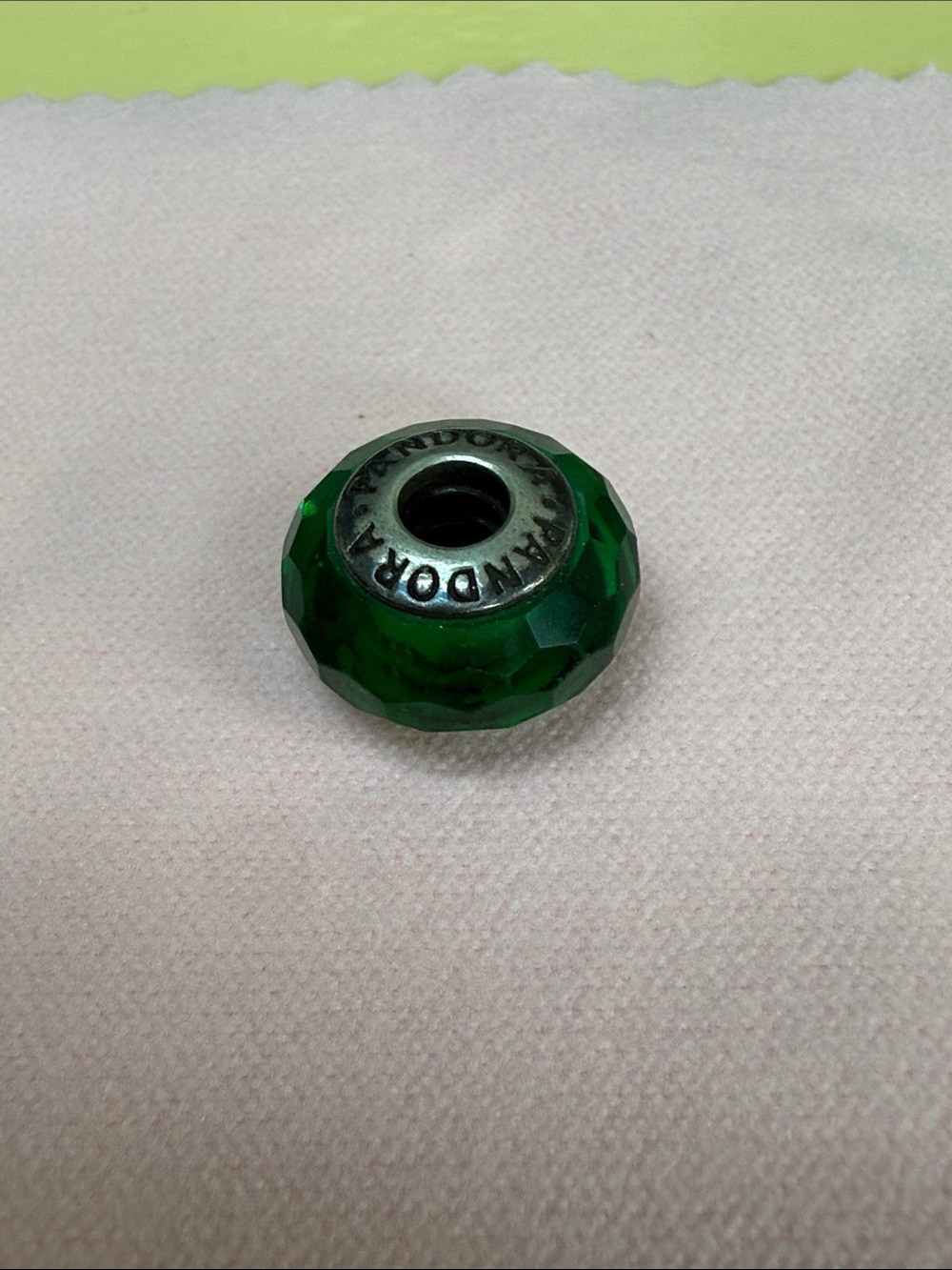Pandora Emerald Green Glass Charm